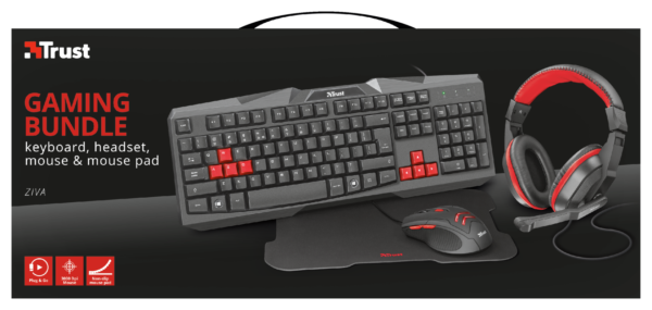 Paquete para juegos 4 en 1 ziva