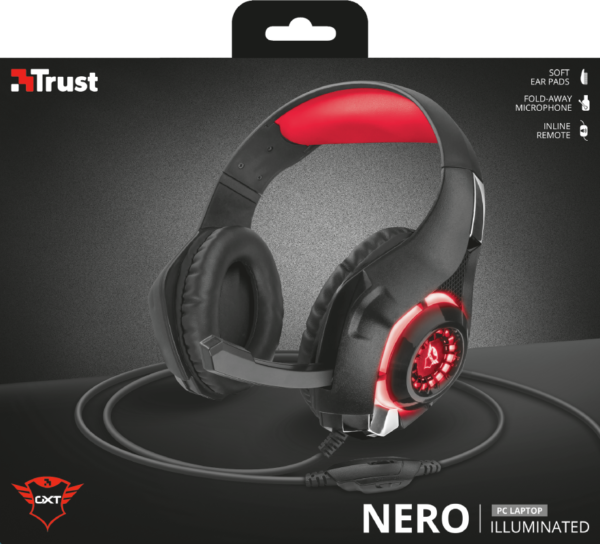 Auricular Gamer GXT 313 Nero Illuminated