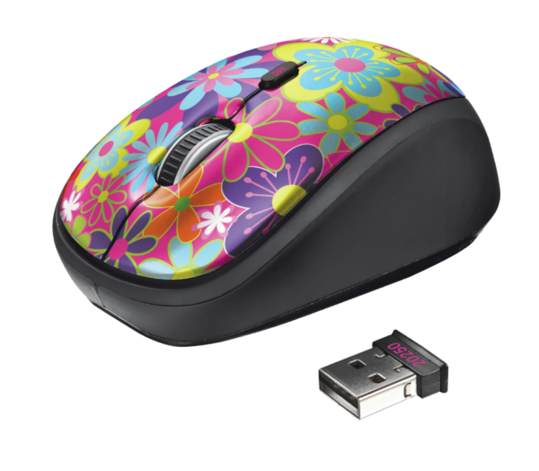 Mouse inalámbrico Yvi - flower power