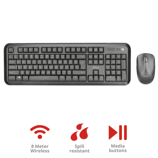 Teclado inalámbrico con mouse Nova