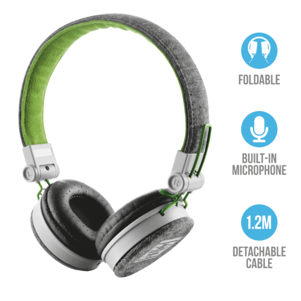 Auriculares Fyber - gris / verde